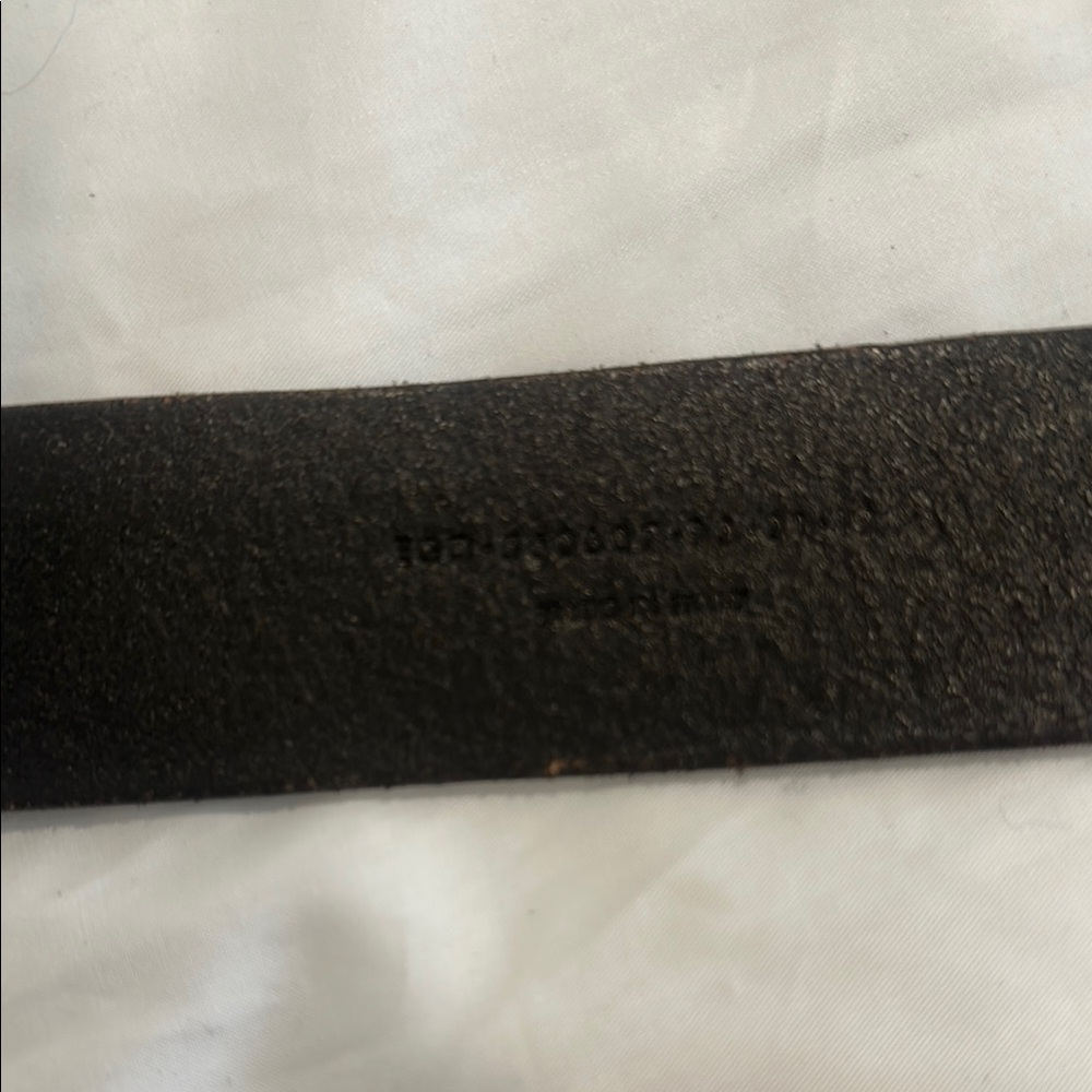 Saint Laurent Silver Buckle Brown Leather Belt - Picture 4 of 8